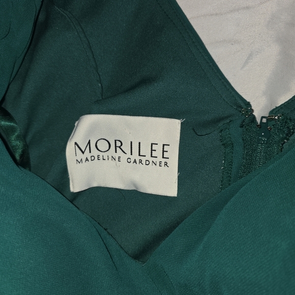 Mori Lee Madeline Gardner Ruffle Flutter Sleeve Dress Size 12 - Picture 6 of 9